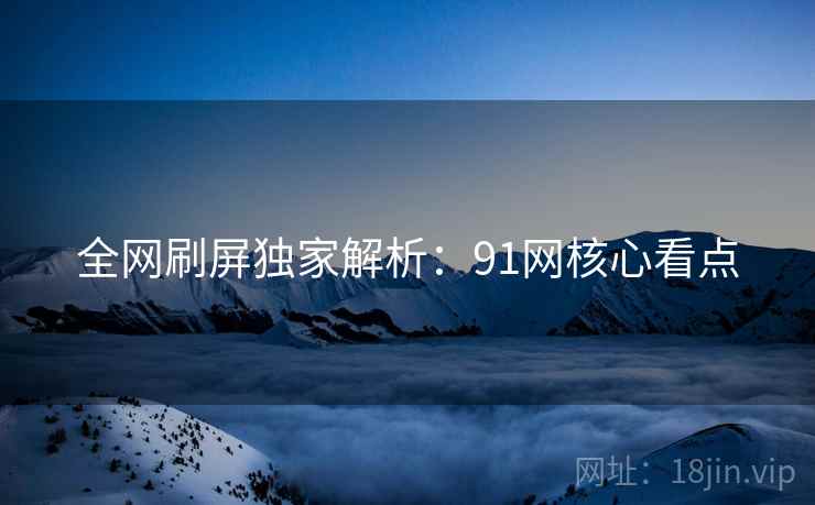 全网刷屏独家解析：91网核心看点
