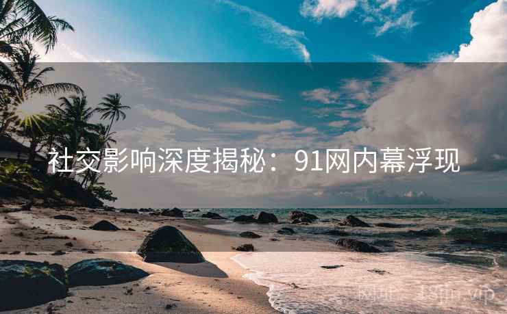 社交影响深度揭秘：91网内幕浮现