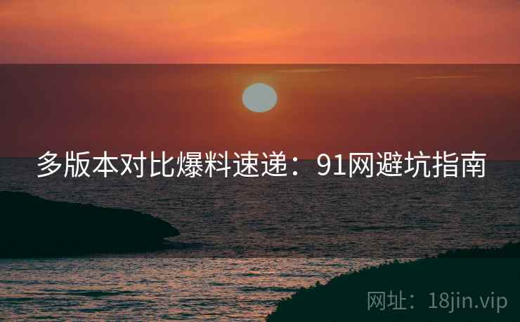 多版本对比爆料速递：91网避坑指南